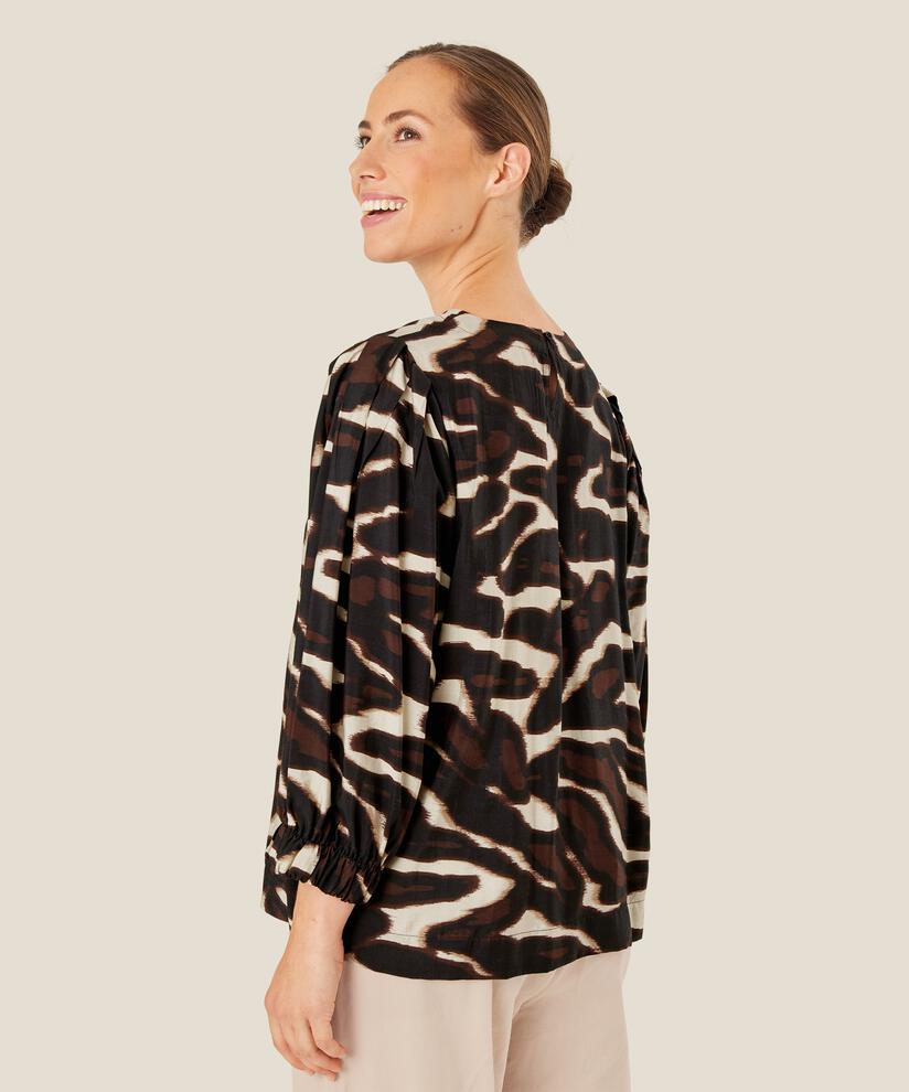 Brisa Blouse, Coffee Bean