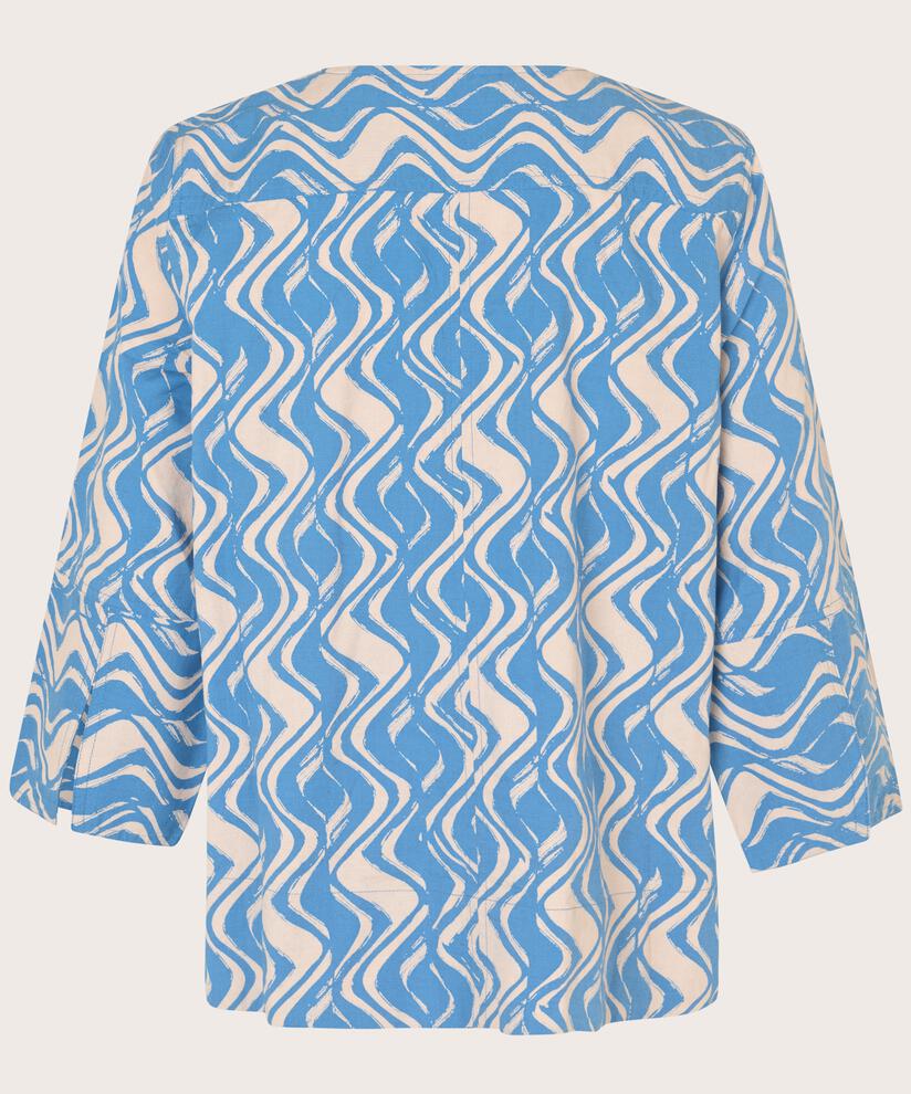 Deirdra Blouse, Blue Bonnet