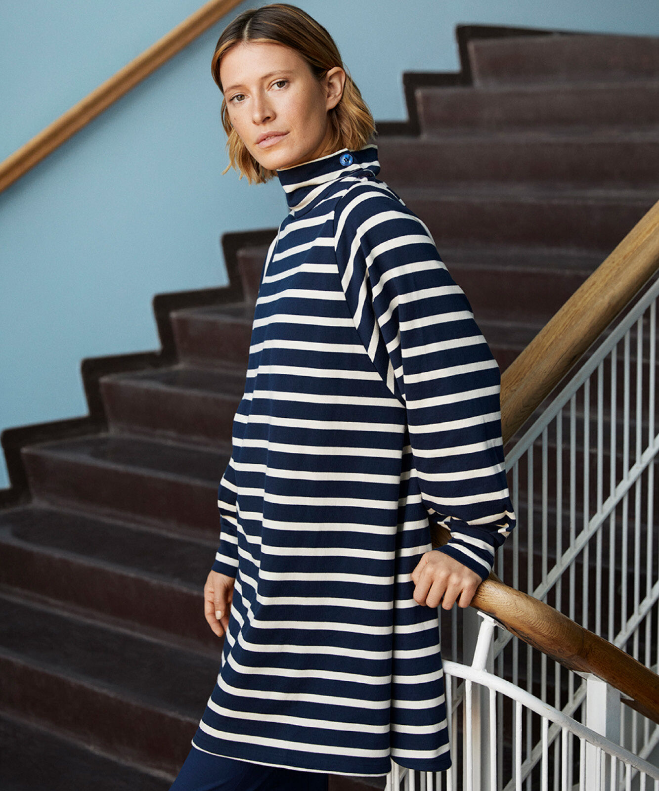 Nejanas JERSEY Dress, Navy Blazer