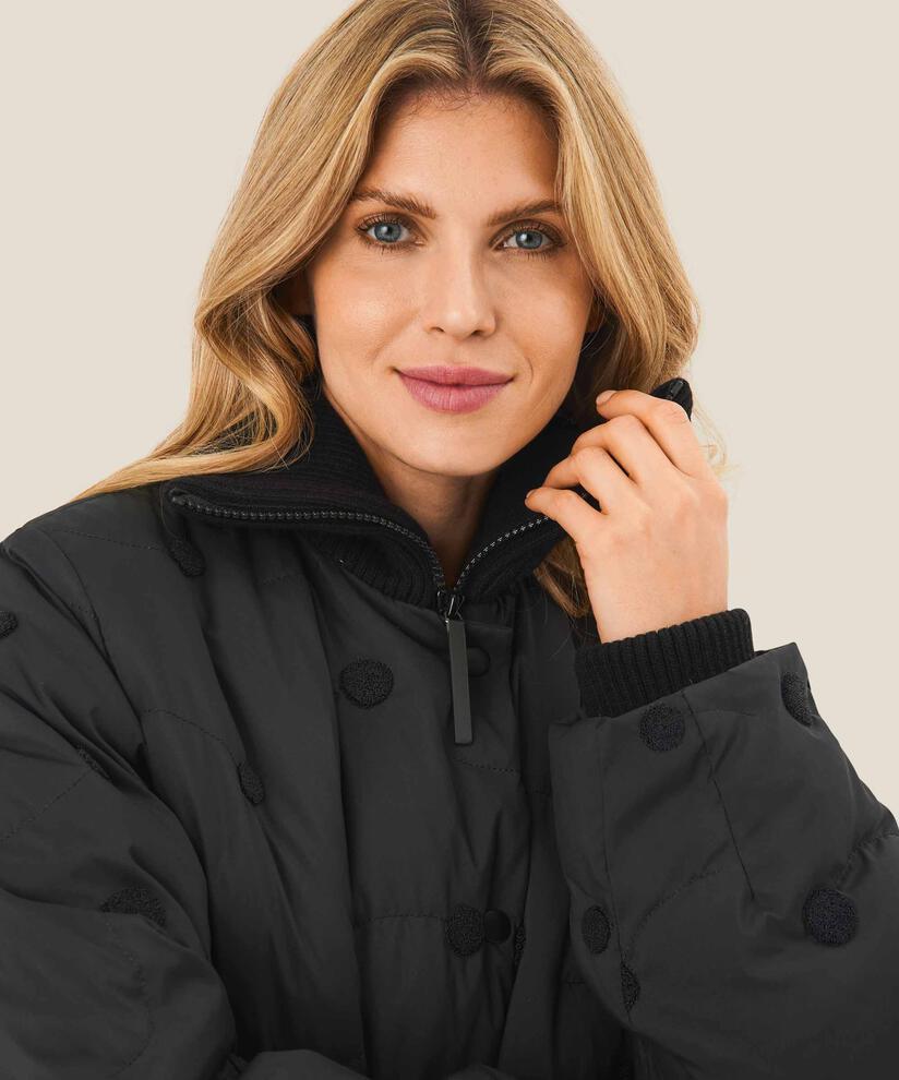 Tahila Down Coat, Black