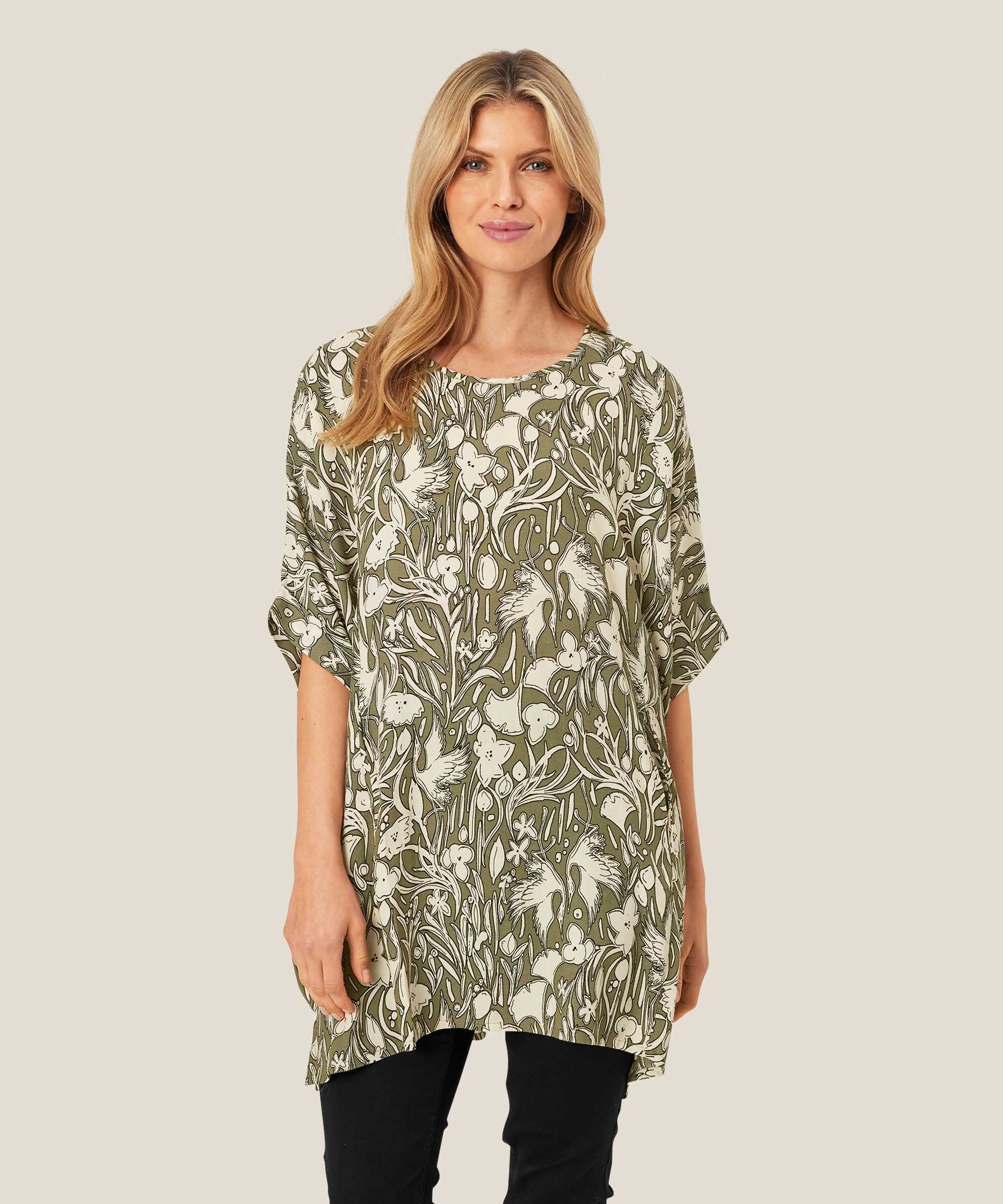 Galene Tunic, D. Lichen Green