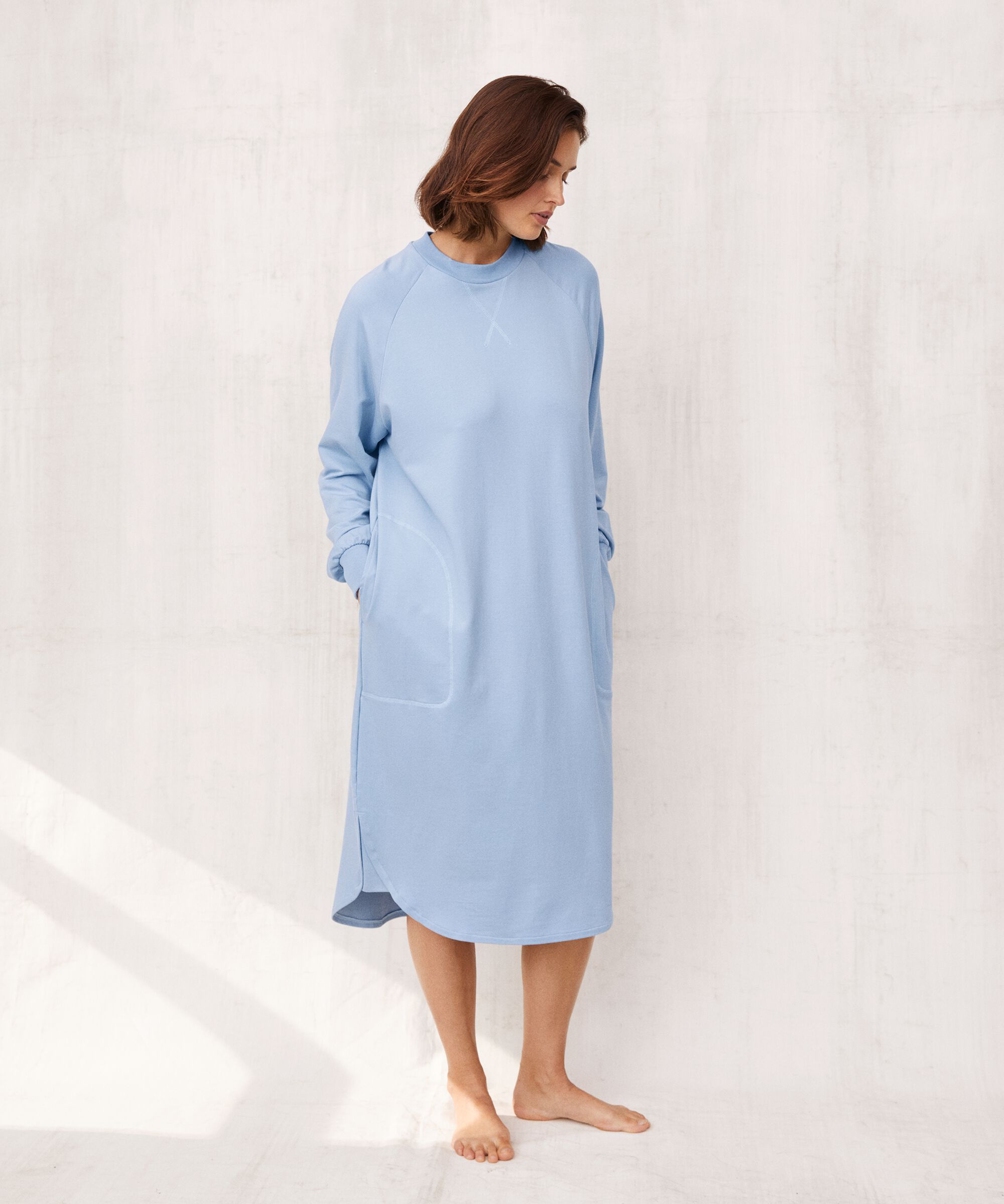 Ninen JERSEY Dress, Blue Fog