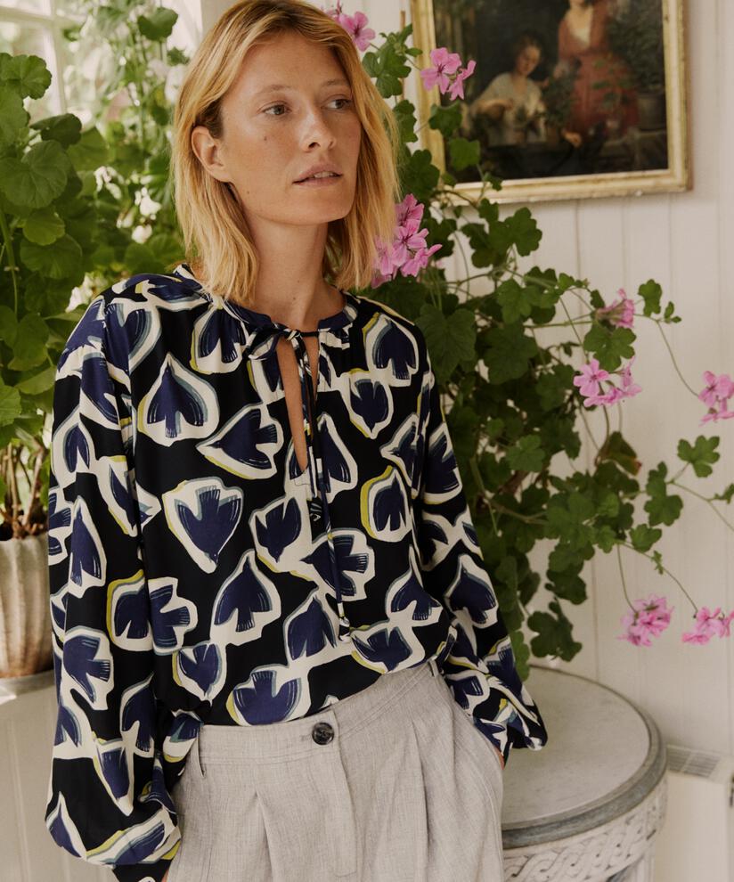 Bonitai Blouse, Maritime Blue