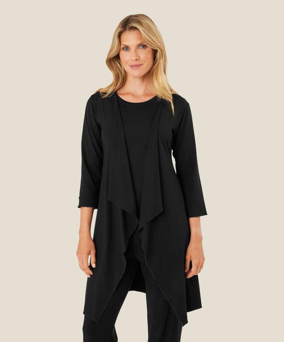 Ibone Jersey Cardigan, Black