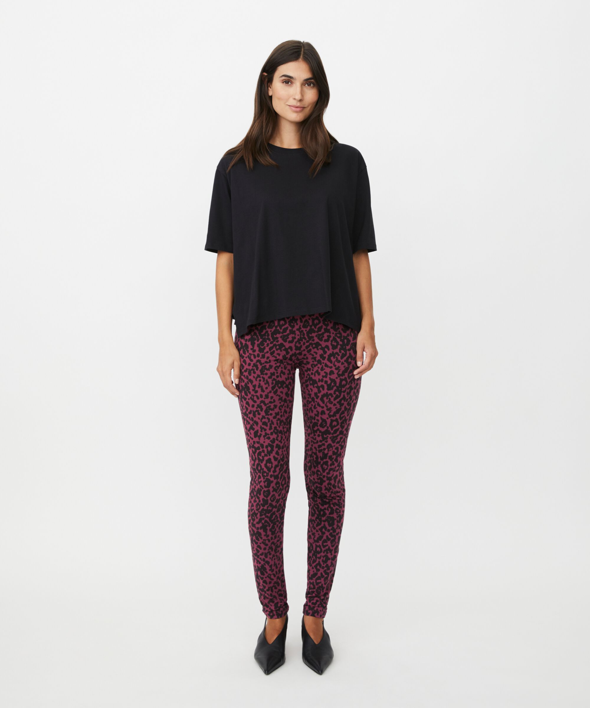 Pio JERSEY Leggings, Tawny Port