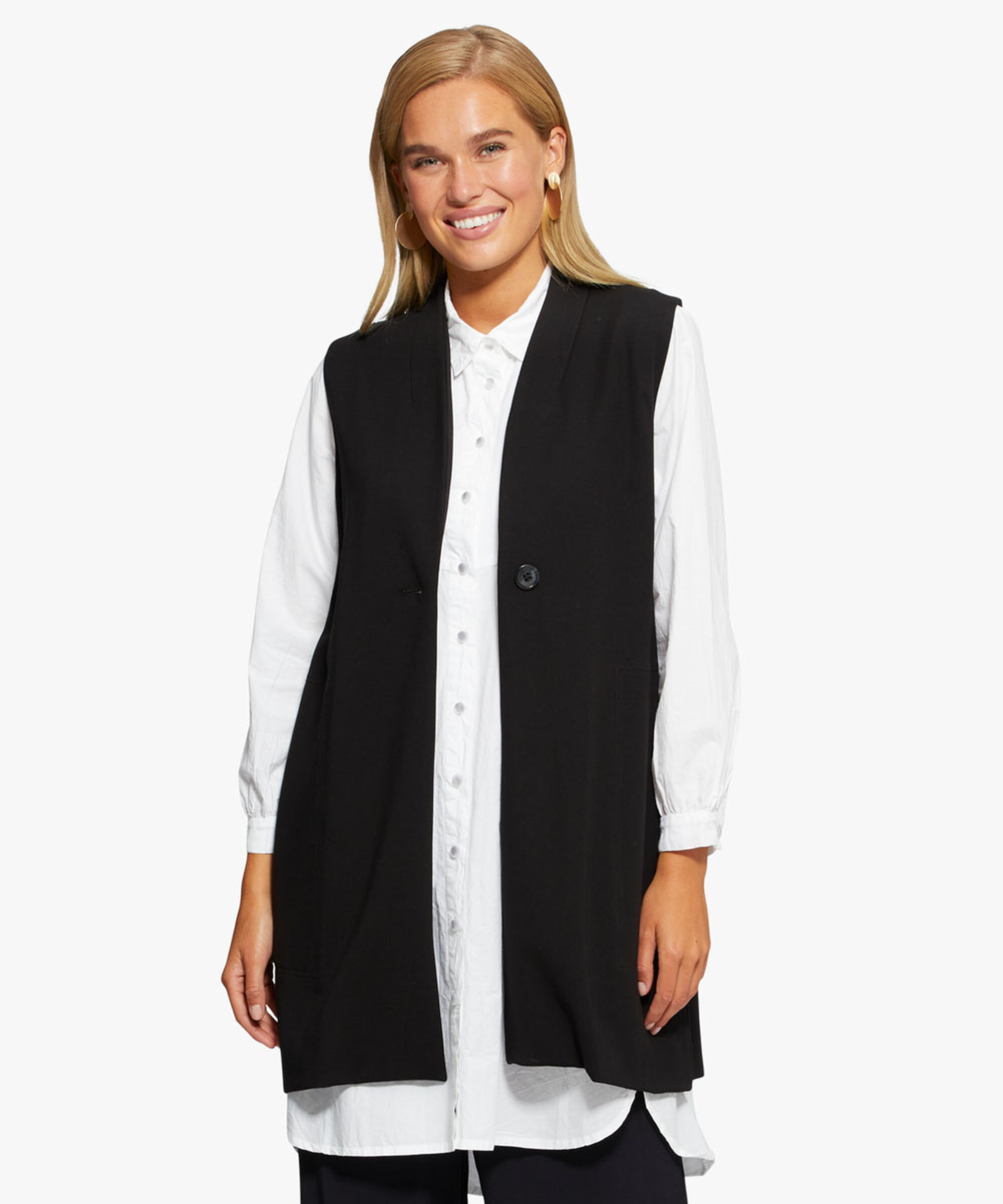 JORGINE VEST, Black