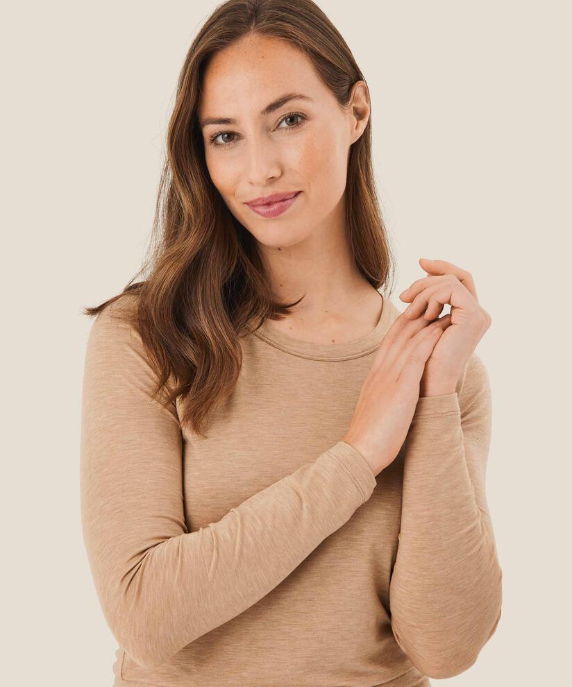 Doritla JERSEY Top, Toffee Melange