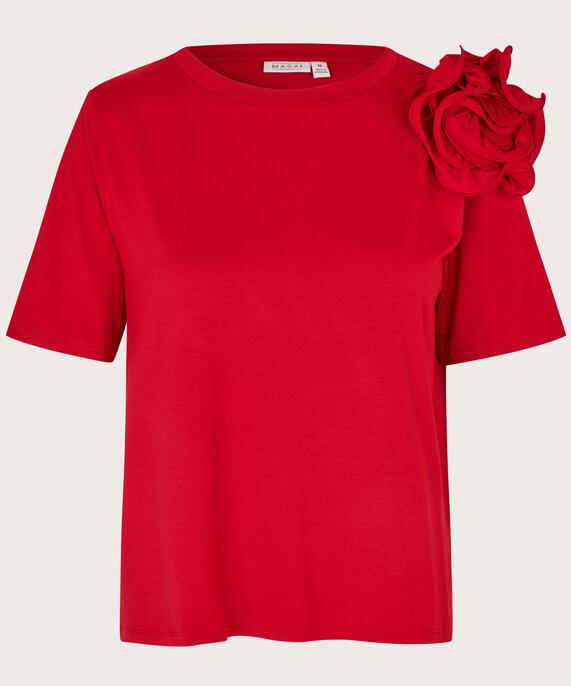 Davienne JERSEY Top, Scarlet Sage
