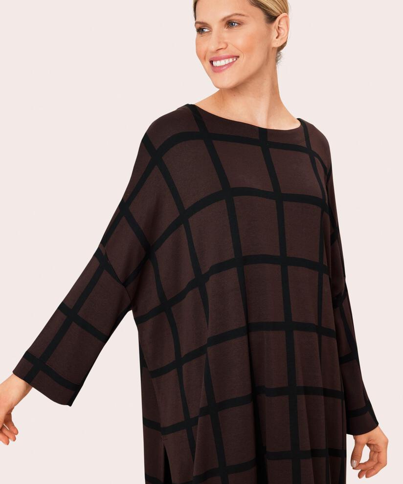 Gujanka JERSEY Tunic, Coffee Bean