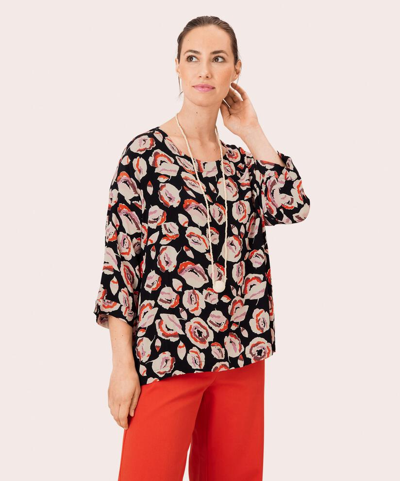 Becca Blouse, Red Clay