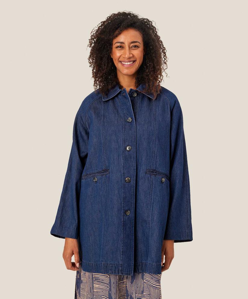 Tam Denim Coat, Dark Denim