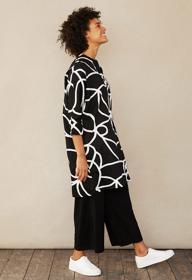 Iosette_balckandwhite_print_dress